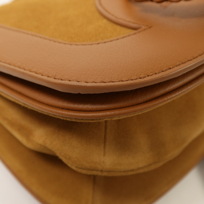 SEE BY CHLOE 牛皮皮革/麂皮皮革Shoulder Bag金扣肩背袋-10