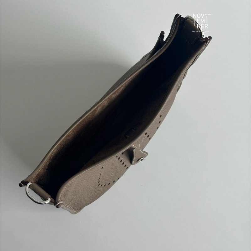 99新🆕 有購證🙌🏻 Hermès 愛馬仕 Evelyne 29 大象灰銀釦-3