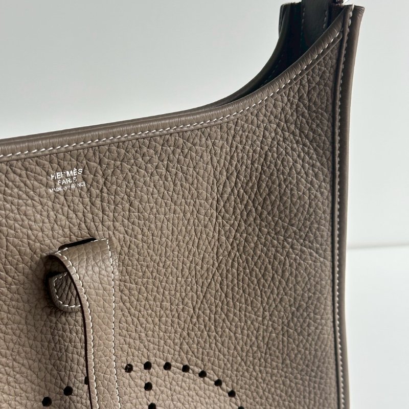99新🆕 有購證🙌🏻 Hermès 愛馬仕 Evelyne 29 大象灰銀釦-14