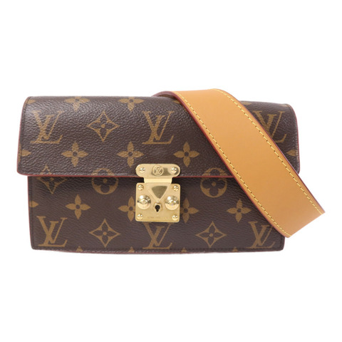 LOUIS VUITTON MonogramS Lock Belt Pouch PM金扣腰包