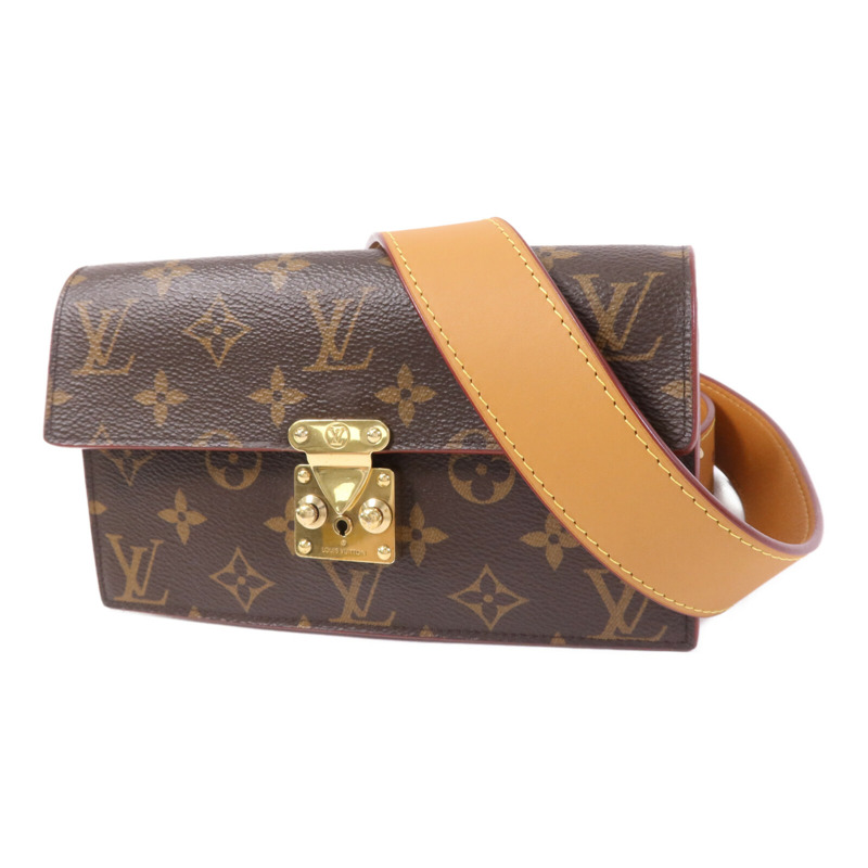 LOUIS VUITTON MonogramS Lock Belt Pouch PM金扣腰包-2