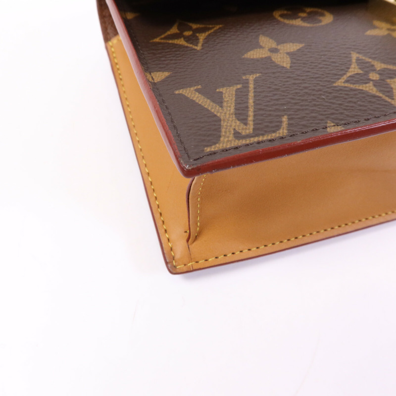 LOUIS VUITTON MonogramS Lock Belt Pouch PM金扣腰包-12