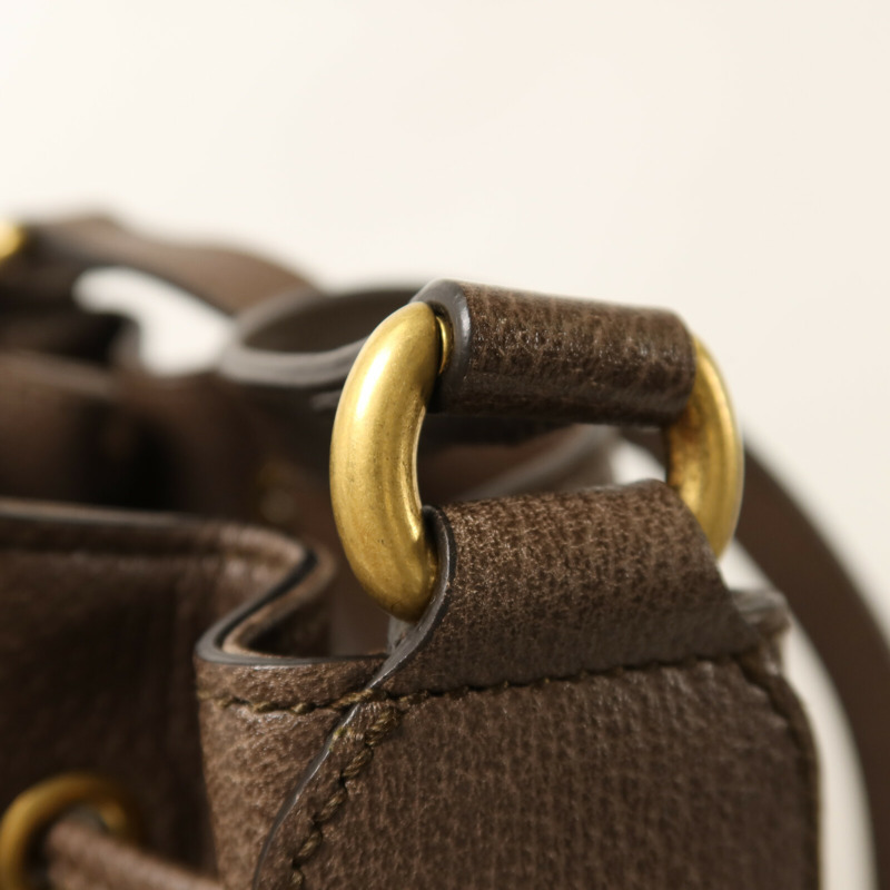 GUCCI 塗層帆布Ophidia Bucket Bag金扣肩背袋-9