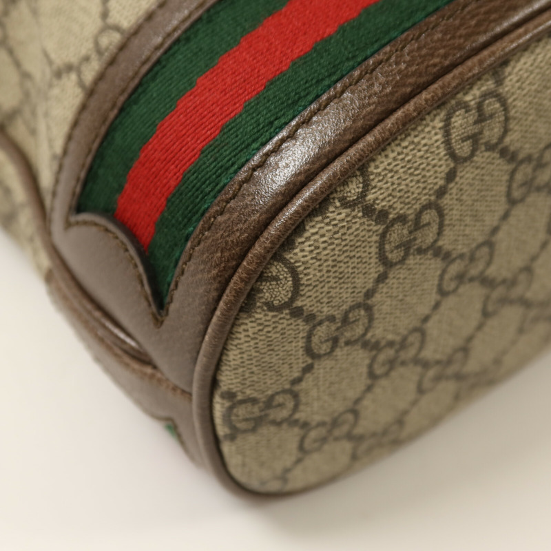 GUCCI 塗層帆布Ophidia Bucket Bag金扣肩背袋-10