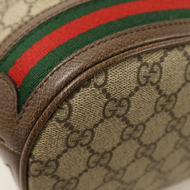 GUCCI 塗層帆布Ophidia Bucket Bag金扣肩背袋-12