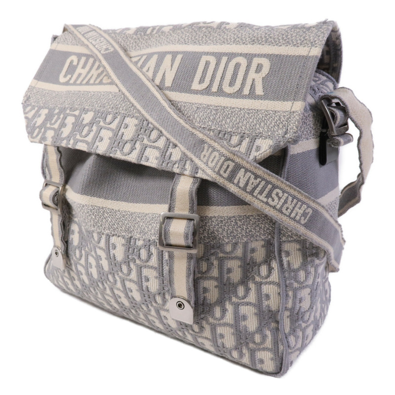 Dior 帆布Medium Diorcamp Bag銀扣肩背袋-2