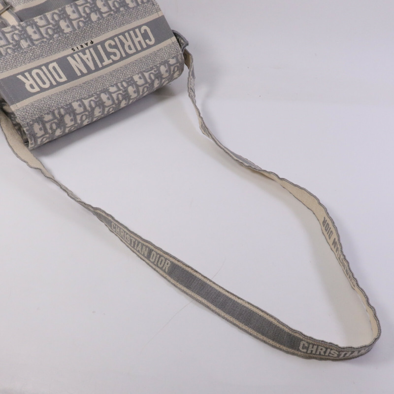 Dior 帆布Medium Diorcamp Bag銀扣肩背袋-12