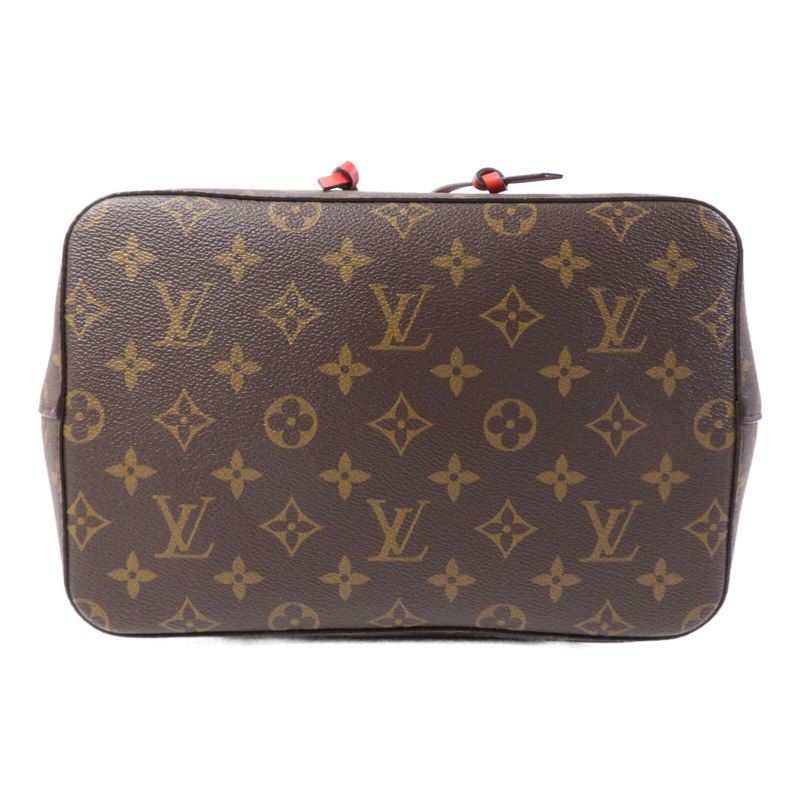 LOUIS VUITTON Monogram Neo Noe Bucket Bag金扣肩背袋Coquelicot-3