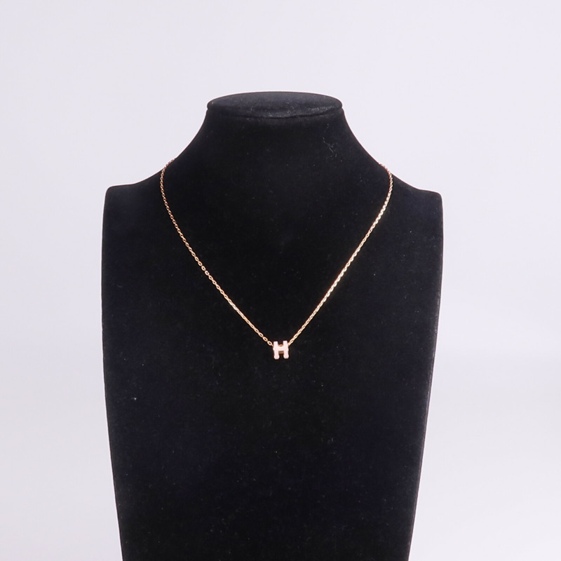 HERMES 金屬Mini Pop H Necklace項鍊-8