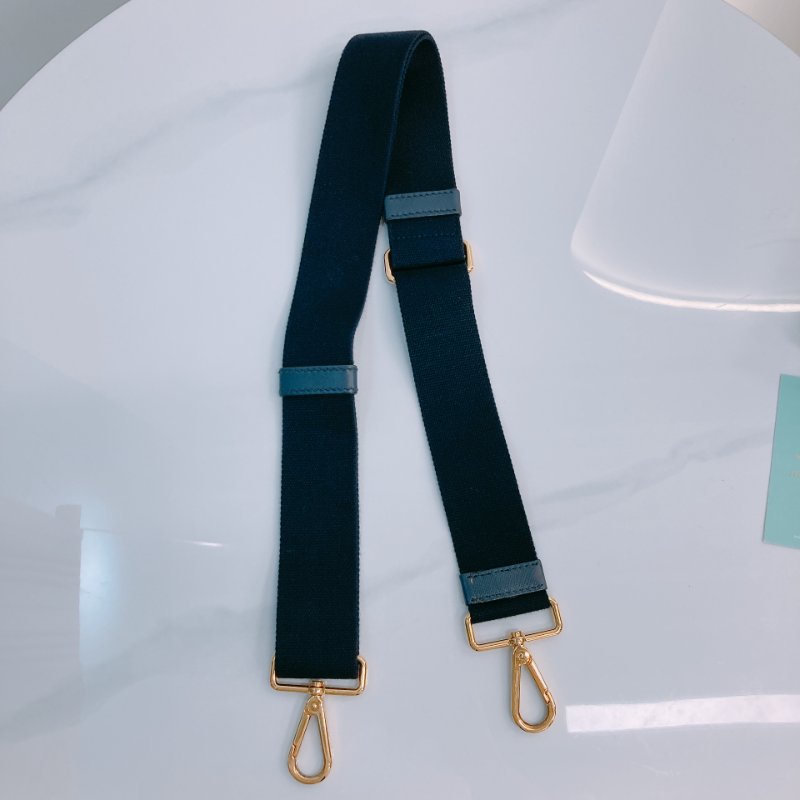 MS0602 Prada 普拉達 麻繩圈標誌 帆布 手提包 單肩包 間條 軍藍色 金扣 Canapa Logo Handle Bag with Strap Canvas Navy x White-20