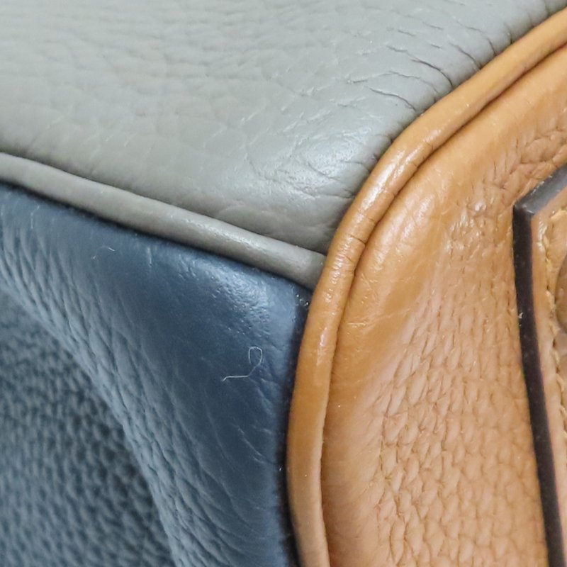 拼色 Clemence 牛皮 Birkin 30 Arlequin 柏金包 手提包 □P刻 銀釦【HERMES 愛馬仕】-7