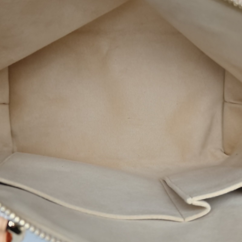 LOUIS VUITTON SaleyaTote托特包PM白棋格PVC金扣2007-4