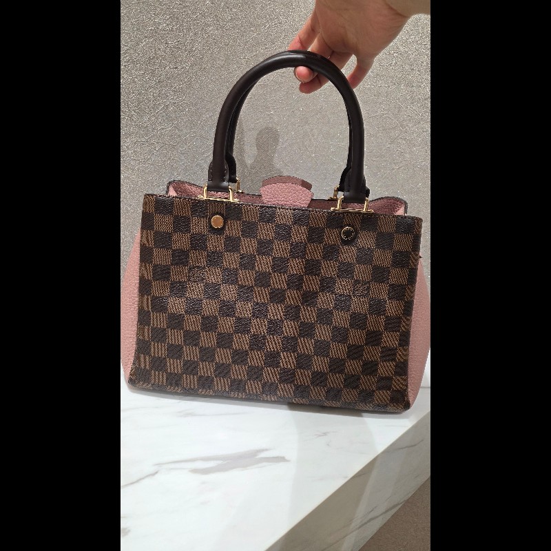 Louis Vuitton LV N41674 Brittany 棋盤格紋皮革鎖組兩用包 -1