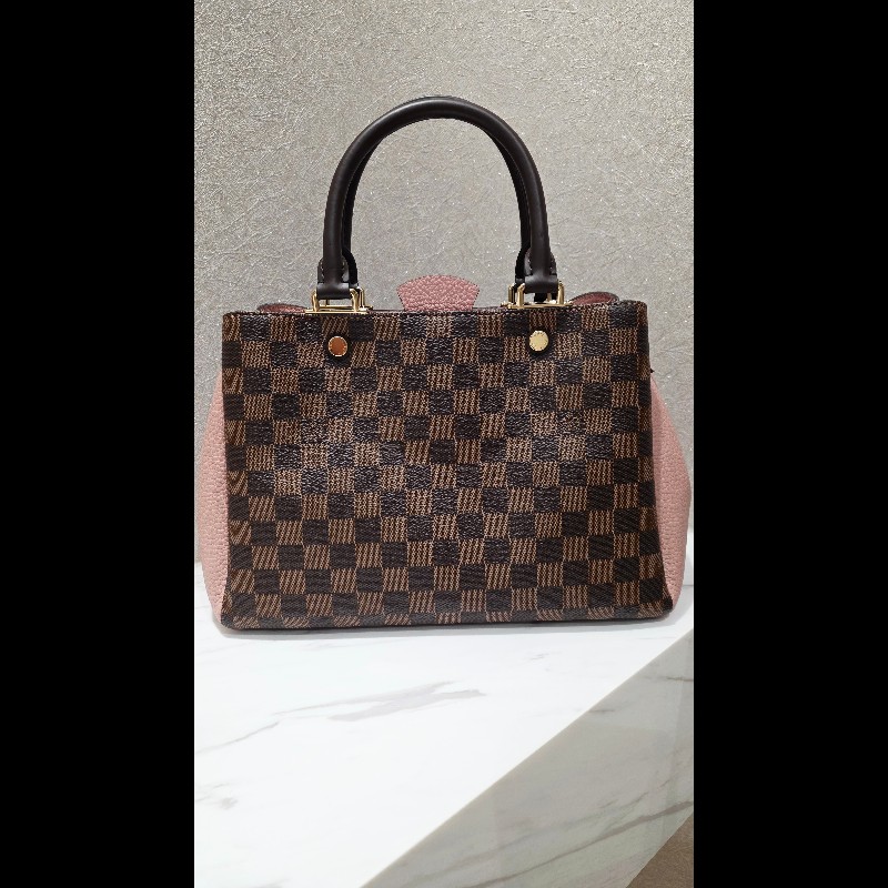 Louis Vuitton LV N41674 Brittany 棋盤格紋皮革鎖組兩用包 -6