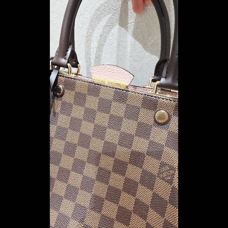 Louis Vuitton LV N41674 Brittany 棋盤格紋皮革鎖組兩用包 -13