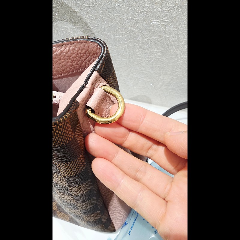 Louis Vuitton LV N41674 Brittany 棋盤格紋皮革鎖組兩用包 -15