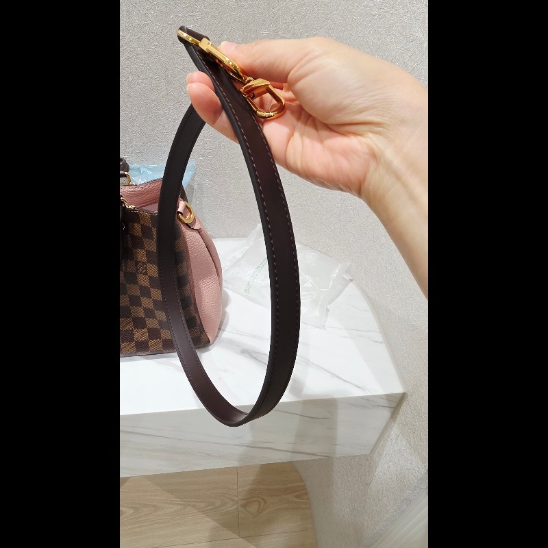 Louis Vuitton LV N41674 Brittany 棋盤格紋皮革鎖組兩用包 -17