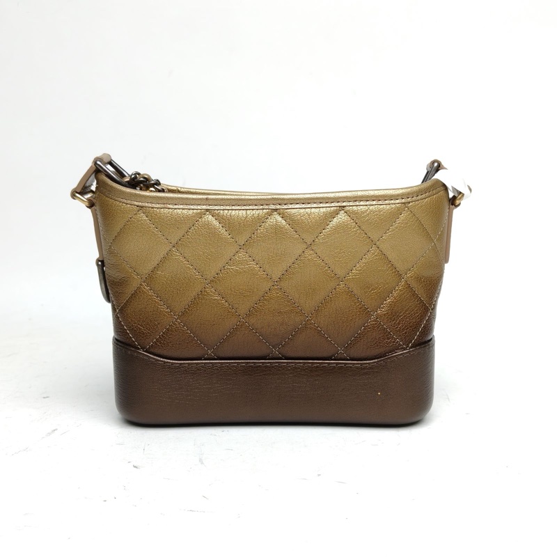 CHANEL GABRIELLE流浪小號20cm漸變色羊皮26開金銀扣-2