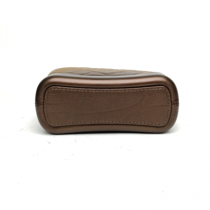 CHANEL GABRIELLE流浪小號20cm漸變色羊皮26開金銀扣-3