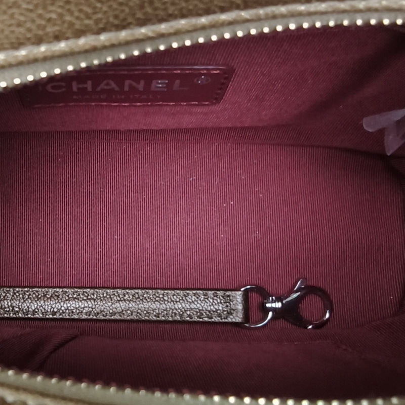 CHANEL GABRIELLE流浪小號20cm漸變色羊皮26開金銀扣-5