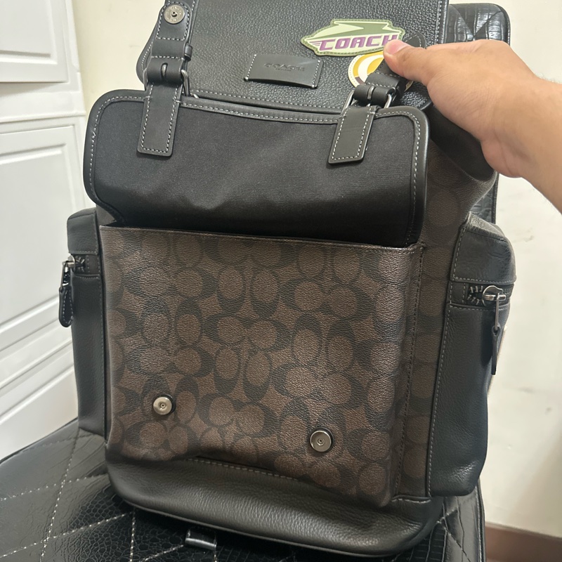 COACH SPRINT 經典 SIGNATURE NYC貼飾後背包-2