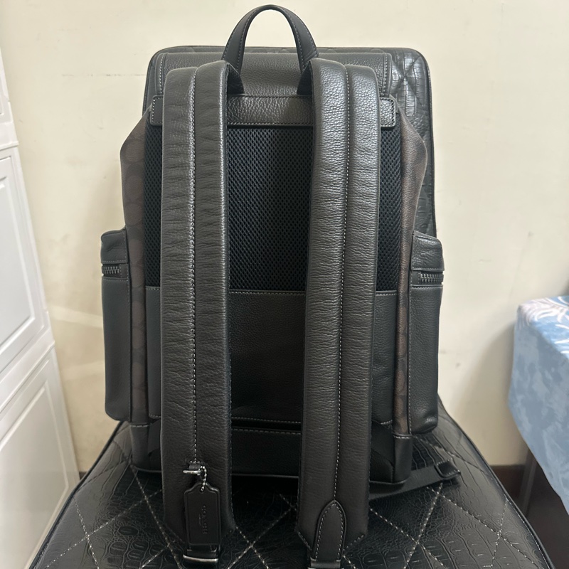 COACH SPRINT 經典 SIGNATURE NYC貼飾後背包-6