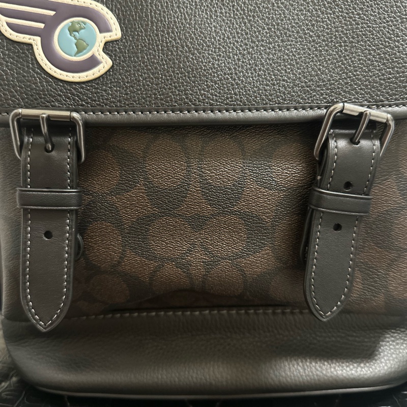 COACH SPRINT 經典 SIGNATURE NYC貼飾後背包-13