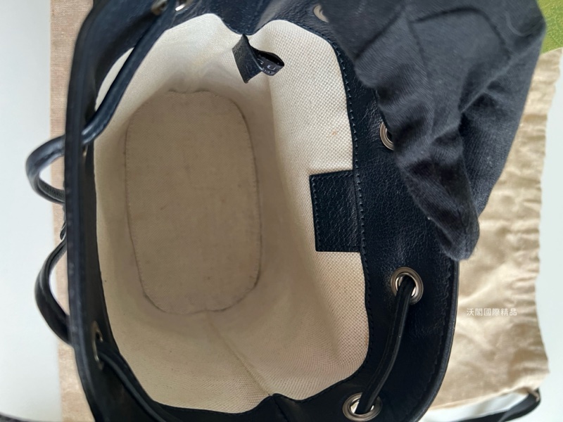Gucci Supreme Ophidia 水桶斜背包(黑藍色)-8