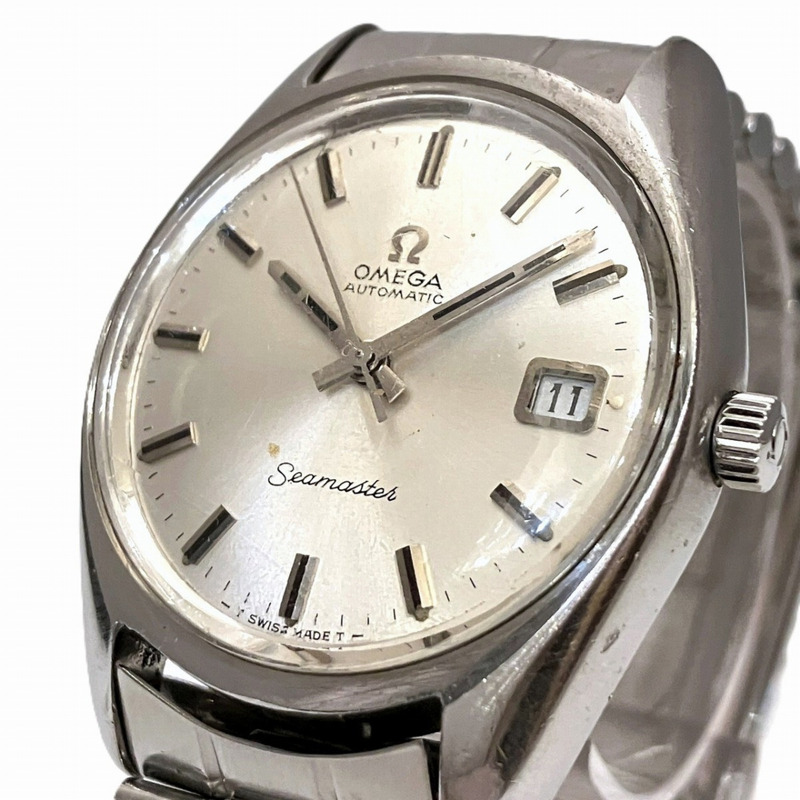 歐米茄海馬系列腕錶,總重83.6克,不鏽鋼材質,自動上鍊機芯,銀色錶盤,包郵。-3