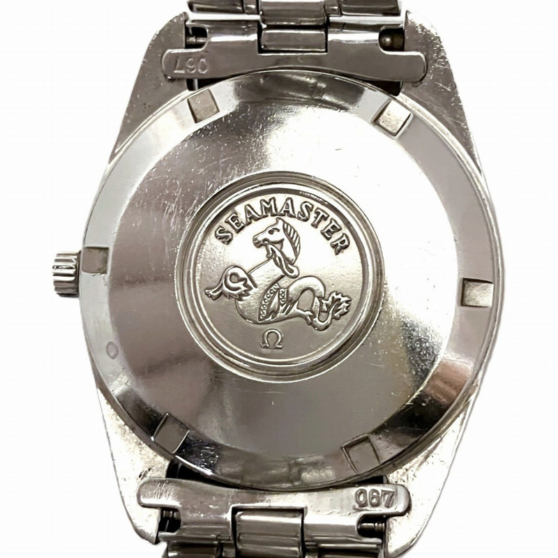 歐米茄海馬系列腕錶,總重83.6克,不鏽鋼材質,自動上鍊機芯,銀色錶盤,包郵。-4