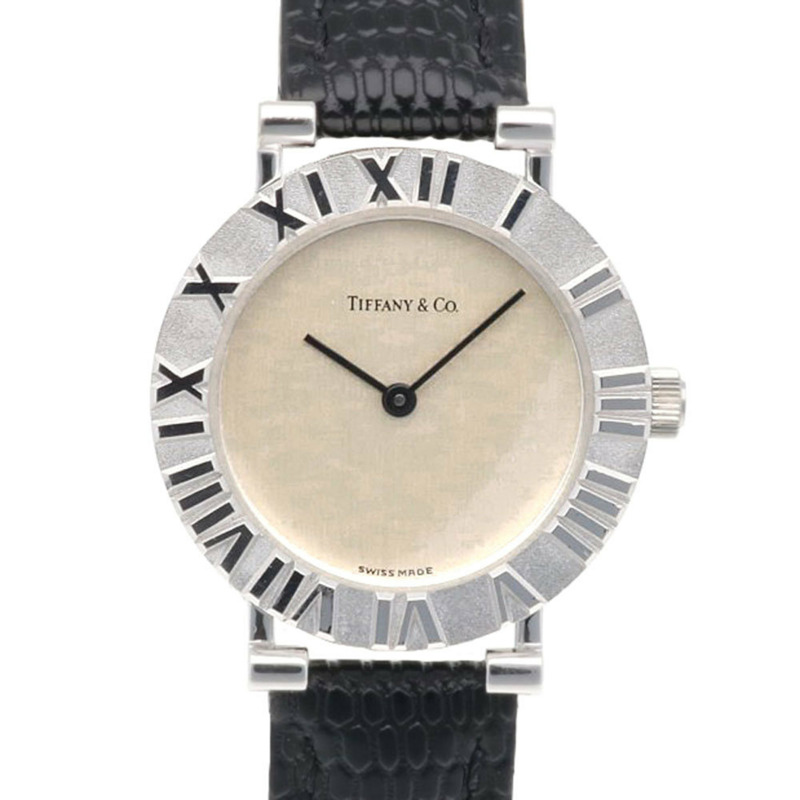 蒂芙尼 Atlas 手錶,925 純銀 L640 石英女錶,1 年保修,二手。-0