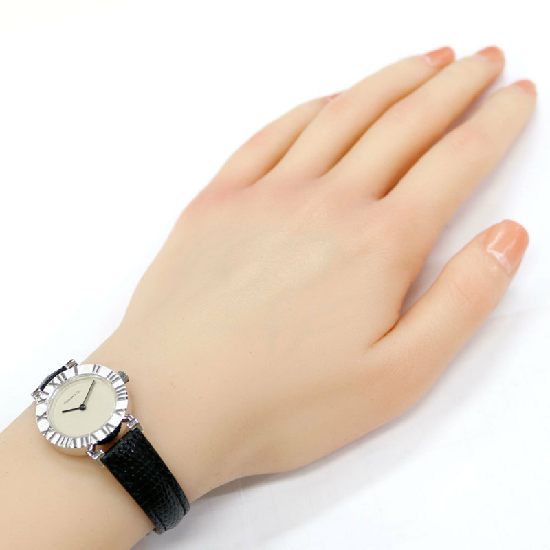 蒂芙尼 Atlas 手錶,925 純銀 L640 石英女錶,1 年保修,二手。-1