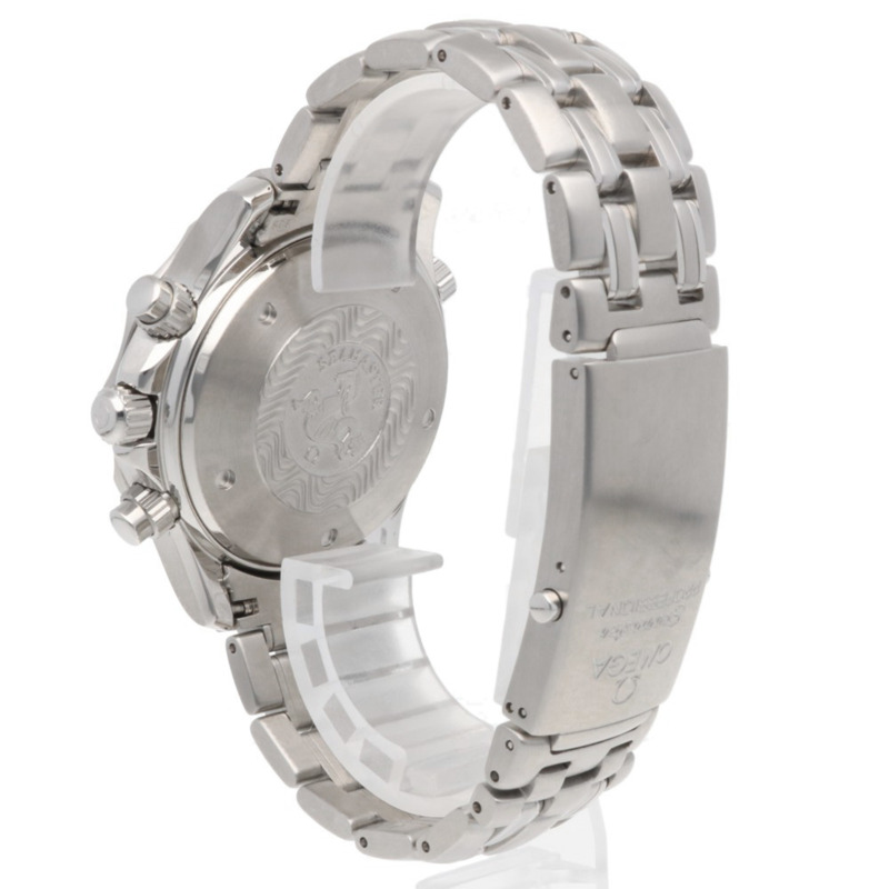 歐米茄海馬系列計時腕錶,不銹鋼材質,型號25982000,自動上鍊,拋光處理,80238XXX,男士腕錶,一年保修,二手-4