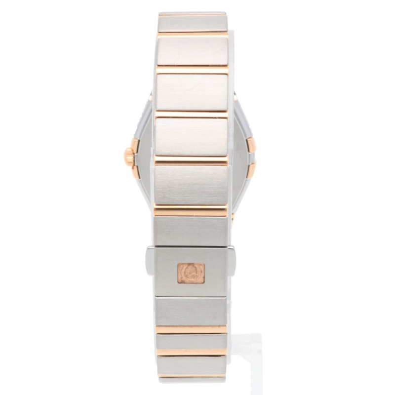 歐米茄腕錶,不鏽鋼 795-1001 石英女錶,一年保修,二手歐米茄,12 顆鑽石,珍珠母貝錶盤-5