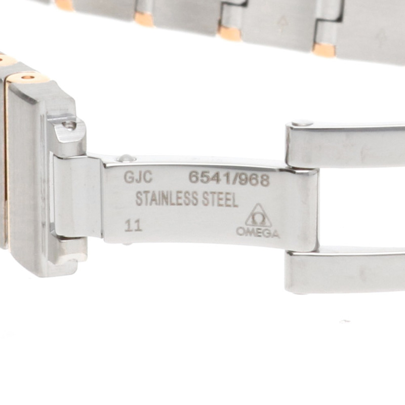 歐米茄腕錶,不鏽鋼 795-1001 石英女錶,一年保修,二手歐米茄,12 顆鑽石,珍珠母貝錶盤-8