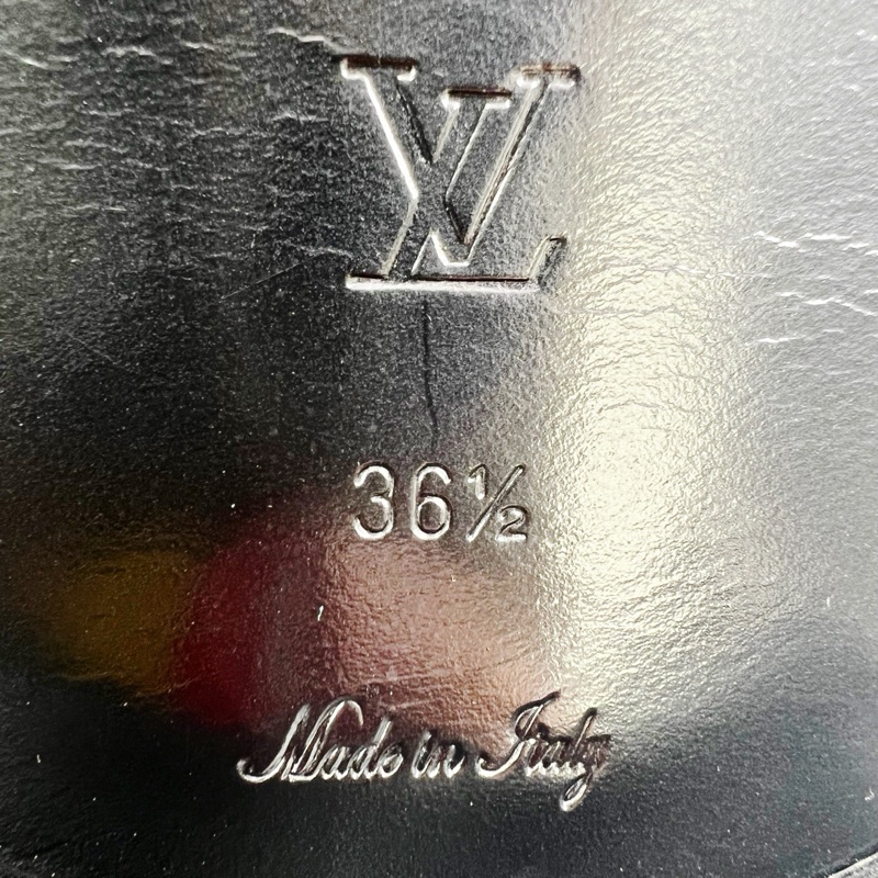 99新 Louis Vuitton/路易威登/LV/1854系列老花滿印厚底樂福鞋/36.5碼-6