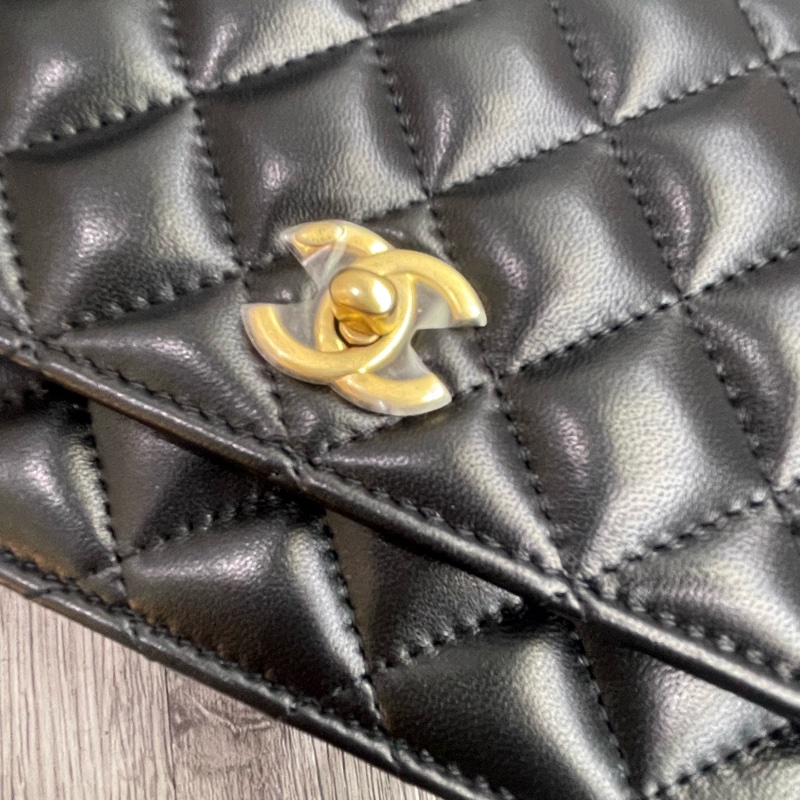 全新有票據🎫香奈兒chanel 金球 WOC 調節扣經典款-2