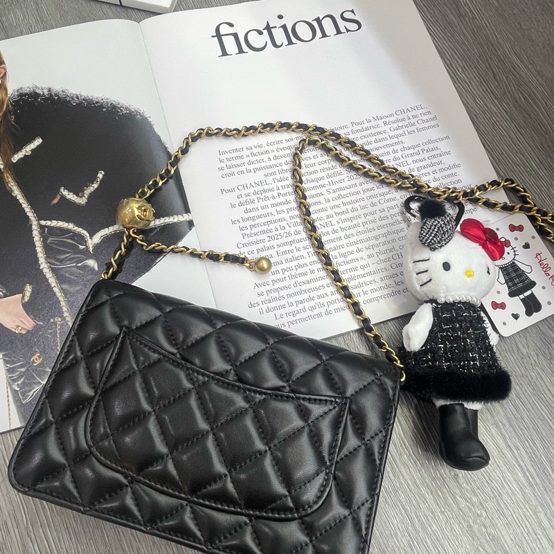 全新有票據🎫香奈兒chanel 金球 WOC 調節扣經典款-7