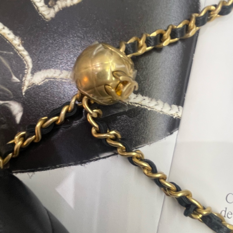 全新有票據🎫香奈兒chanel 金球 WOC 調節扣經典款-11