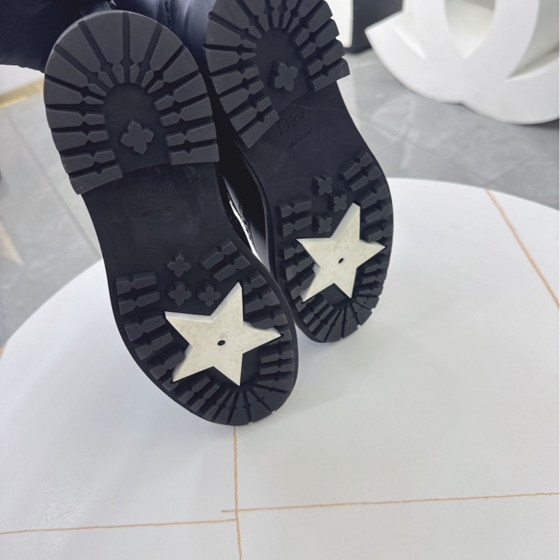 Dior迪奧 鏤空雕花鉚釘靴/馬丁靴/短靴 size 37碼 無附件-4