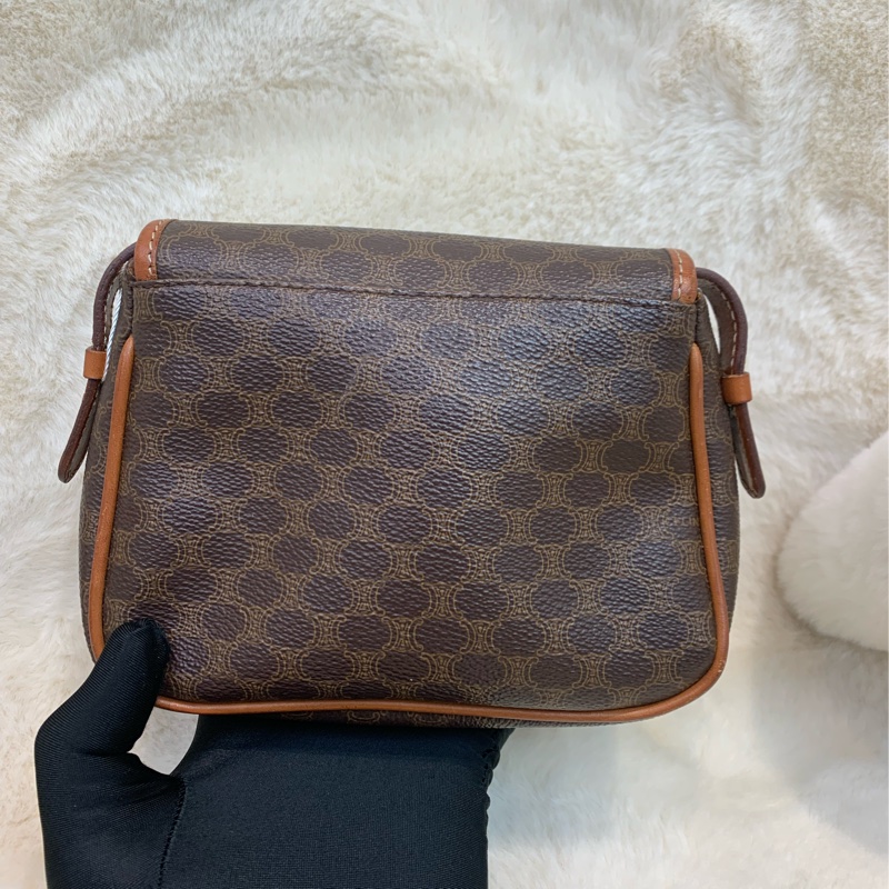 Celine 賽琳 老花 啡色 斜背包 （XB599)-2