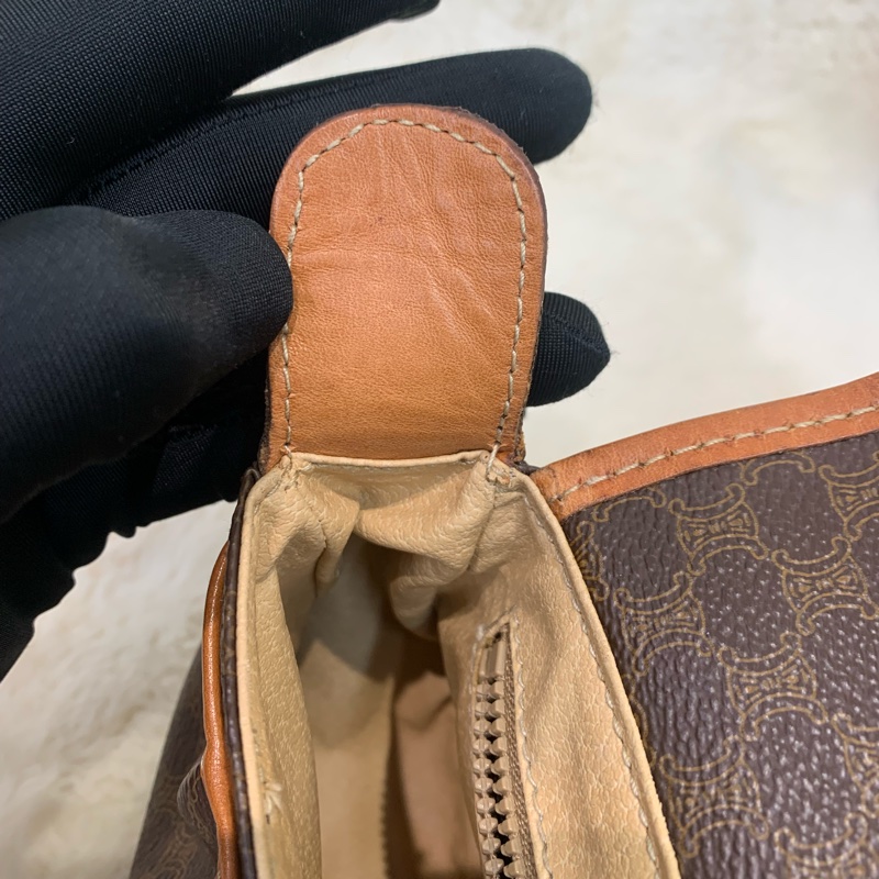 Celine 賽琳 老花 啡色 斜背包 （XB599)-18