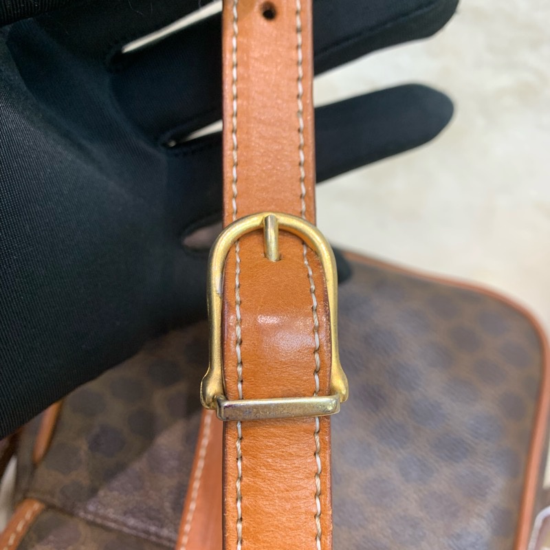 Celine 賽琳 老花 啡色 斜背包 （XB599)-29