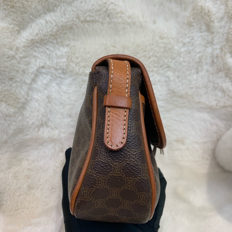 Celine 賽琳 老花 啡色 斜背包 （XB599)-37