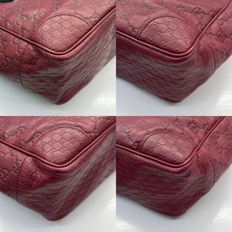 GUCCI 古馳 紅色滿版壓紋手提斜背2way包 353121-4