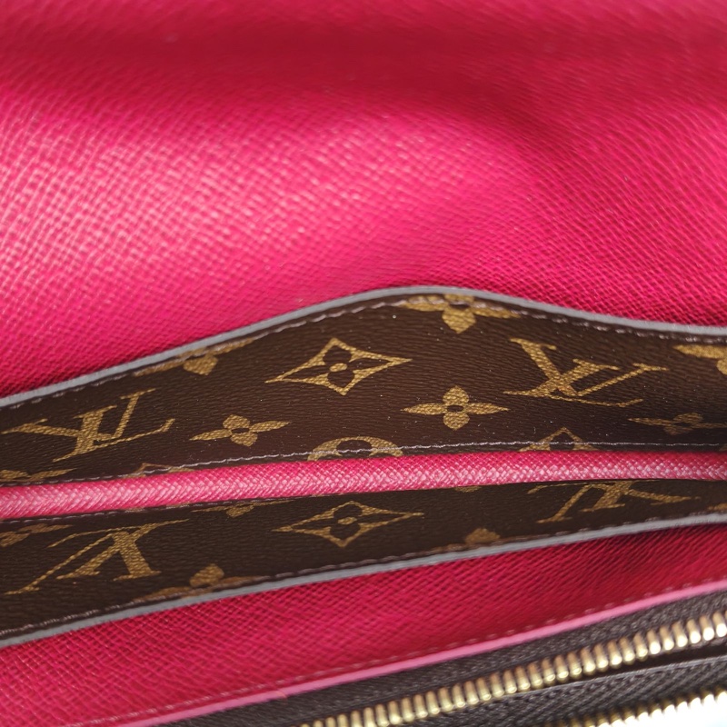 LOUIS VUITTON 老花PVC2016長款豆豆錢包-4