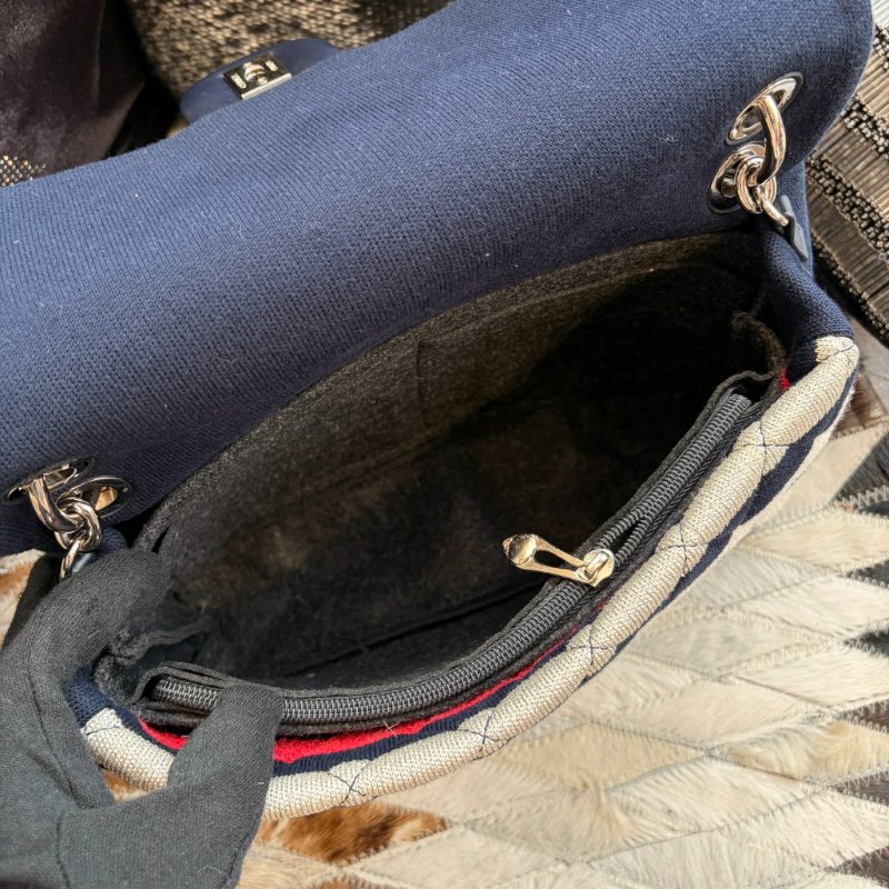 CHANEL 拼布拼色 棉繩COCO包-4