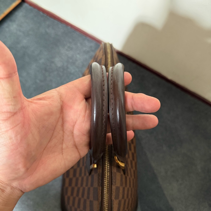 Lv經典棋盤格帆布手提包(N53151)-8
