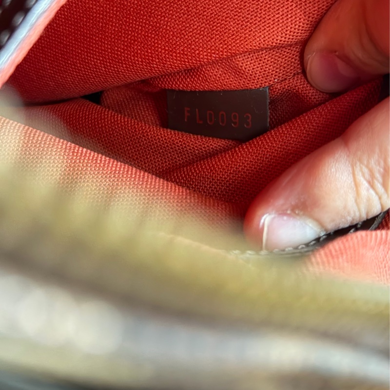 Lv經典棋盤格帆布手提包(N53151)-11