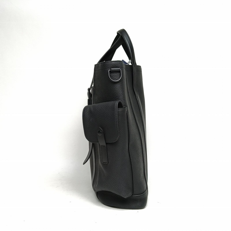 LOUIS VUITTON 黑色牛皮黑扣晶片ChristopherTote托特包-1